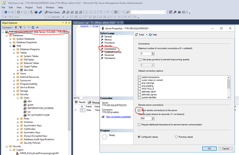 Allow remote connections