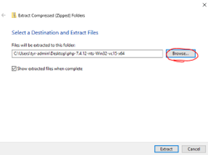 Extract PHP files