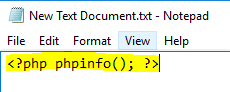 PHP Test File