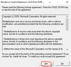 WinCache Ext installation