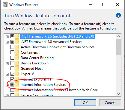 Windows Features